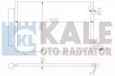 KALE OTO RADYATOR 342860 -  Конденсатор, кондиционер